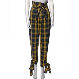 High rise plaid pants The Attico